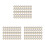150Ud Componentes Joyería Anillo DIY Zircon Dorado Base Cobre 7