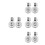 8Ud Boquilla Silbato Resistente Tetera Acero Inoxidable Plata 4