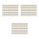 150Ud Componentes Joyería Anillo DIY Zircon Dorado Base Cobre 8