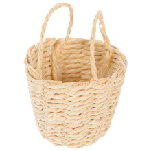 2Ud Mini Cestas Beige De Para Decoración De Casas Pequeñas