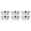 6Ud Acero Inoxidable Multiusos Cocina Color Plata 5