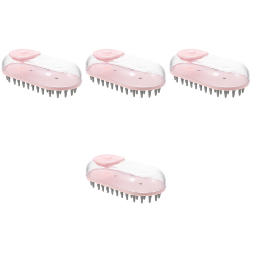 4Ud Accesorio Para Mascotas Cepillo Rosa Para Y 2