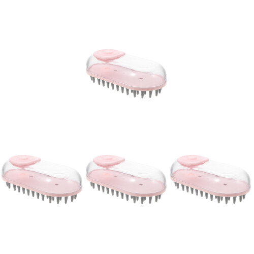 4Ud Accesorio Para Mascotas Cepillo Rosa Para Y 1