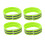 12Ud Brazalete Reflectante Verde Elástico Para 1