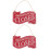 2Ud Señal Decorativa Roja De Madera Para Puerta Doble Cara 5