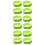 12Ud Brazalete Reflectante Verde Elástico Para 7
