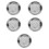 5Ud Ceniceros Para Exterior Acero Inoxidable Resistente Color Plata 8