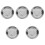 5Ud Ceniceros Para Exterior Acero Inoxidable Resistente Color Plata 4