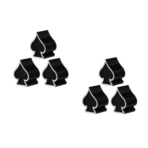6Ud Accesorios Para Tapas Válvulas Neumáticos ABS Negro 2