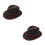 2Ud Sombrero Jazz LED Con Intermitente Para Eventos Y Baile 6
