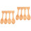 8Pièces Mini Cuillères Beige En Nanmu, Pour Café Glace 4