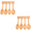 8Pièces Mini Cuillères Beige En Nanmu, Pour Café Glace 6