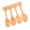 8Pièces Mini Cuillères Beige En Nanmu, Pour Café Glace 10