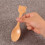 8Pièces Mini Cuillères Beige En Nanmu, Pour Café Glace 9