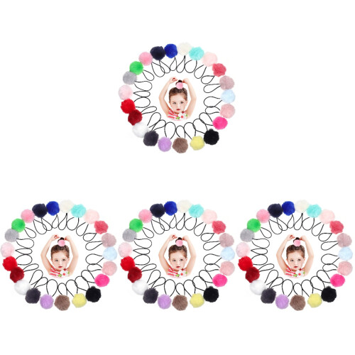 88Ud Ligas Para Coleta De Suave Con Pom Pom Para Niñas 1