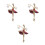 3Pz Brosche Balletto Viola Con Cristalli Per Donne E 5