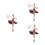 3Pz Brosche Balletto Viola Con Cristalli Per Donne E 6