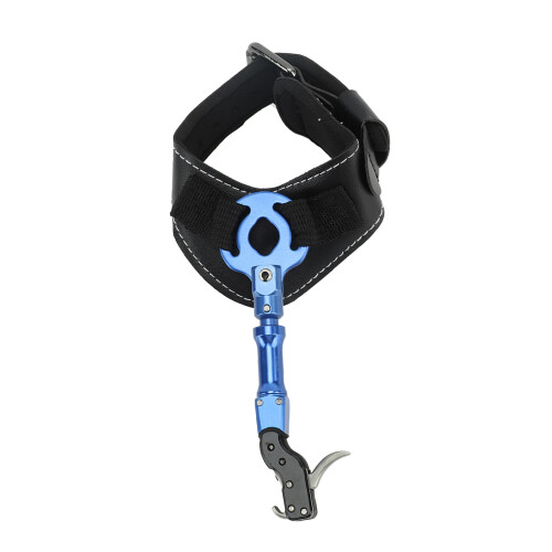 360 Rotation Archery Release Aid with Adjustable Wrist Strap & Sponge Pad