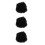 3Pz Afro Dreadlock Extensions Veri Bulk Neri Per Acconciature 4