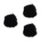 3Pz Afro Dreadlock Extensions Veri Bulk Neri Per Acconciature 5
