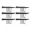 100pcs Stainless Steel Wig Comb Clips 4 Teeth Circular Arc Design 1