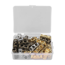 Strapazierfähiges Haarflechtring-Set, Flechtaccessoires, Haarschmuck aus robustem Material, Vintage-Stil, vielseitig einsetzbar, leuchtende Farben,