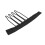 100pcs Stainless Steel Wig Comb Clips 4 Teeth Circular Arc Design 8
