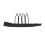 100pcs Stainless Steel Wig Comb Clips 4 Teeth Circular Arc Design 14