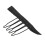 100pcs Stainless Steel Wig Comb Clips 4 Teeth Circular Arc Design 12
