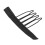 100pcs Stainless Steel Wig Comb Clips 4 Teeth Circular Arc Design 6