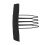 100pcs Stainless Steel Wig Comb Clips 4 Teeth Circular Arc Design 5