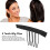 100pcs Stainless Steel Wig Comb Clips 4 Teeth Circular Arc Design 4