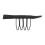 100pcs Stainless Steel Wig Comb Clips 4 Teeth Circular Arc Design 10