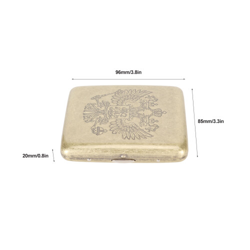 Compact & Retro Metal Cigarette Box for 20pcs with Easy Open 1