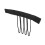 100pcs Stainless Steel Wig Comb Clips 4 Teeth Circular Arc Design 7