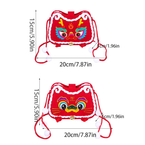 Sternzeichen Tasche DIY Bastelset Chinesischer Drache-Drachen 2