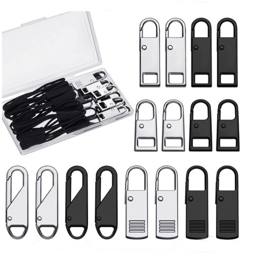 33Pcs Zipper Pull Replacement Repair Kit Slider Pull Tab