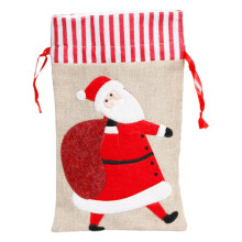Christmas Drawstring Gift Bags Merry Christmas Decoration-elder
