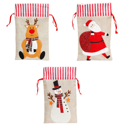 Weihnachts-Geschenkverpackungsbeutel,-Schneemann 1