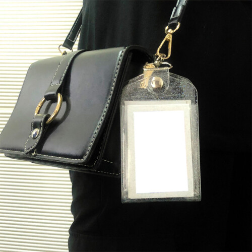 Porte-carte d'identité Portable, couverture de cartes de-Noir 1