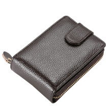 Fashion ID Credit Card Holder Blocking Business Pocket-Brown
