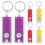 18Stk Flashlight Schlüsselanhänger LED Key Ring Schlüssel 1