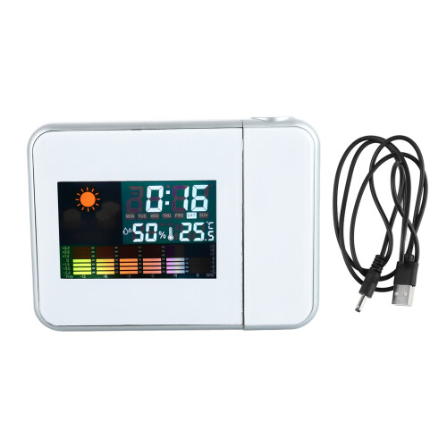 180 Rotating Digital Projection Alarm Clock with Temperature & Humidity 1
