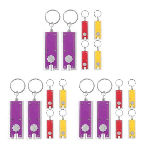 18Stk Flashlight Schlüsselanhänger LED Key Ring Schlüssel 2