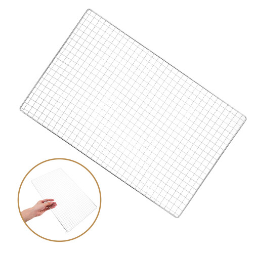2Stk Grillmatten Silber Bbq Grill Mesh Robust Und Zu 2