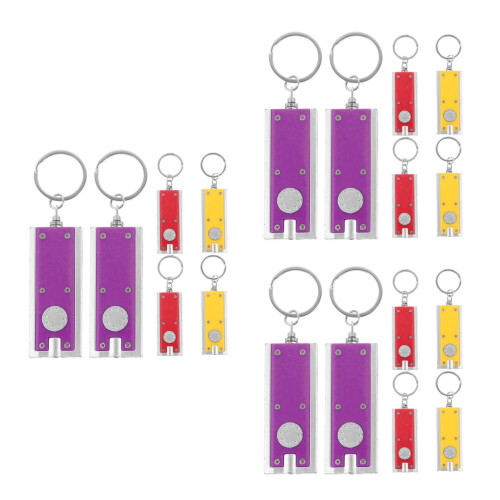 18Stk Flashlight Schlüsselanhänger LED Key Ring Schlüssel 1