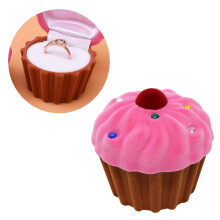 2Stk Ringbox Rosa Schmuckkasten Mini