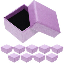 30Stk Schmuckaufbewahrung Lila Geschenkboxen Aus Papier Für Schmuck