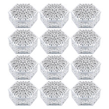 36Stk Kleine Silber Candy Case Vielseitig