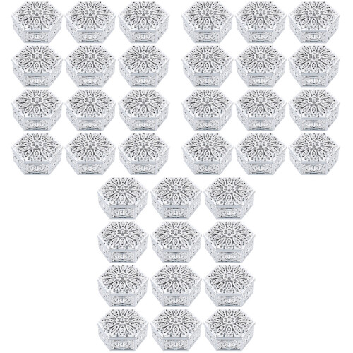 36Stk Kleine Silber Candy Case Vielseitig 2